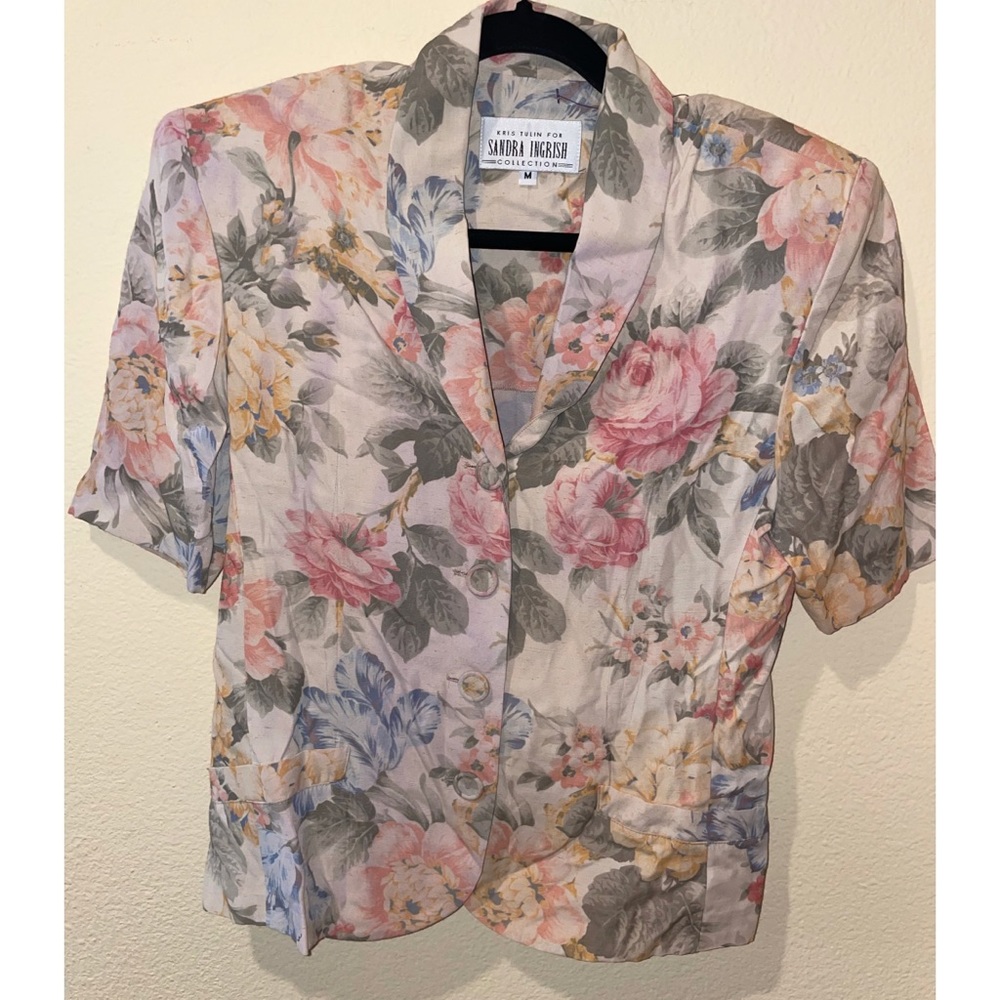 Vintage Sandra Ingrish floral jacket